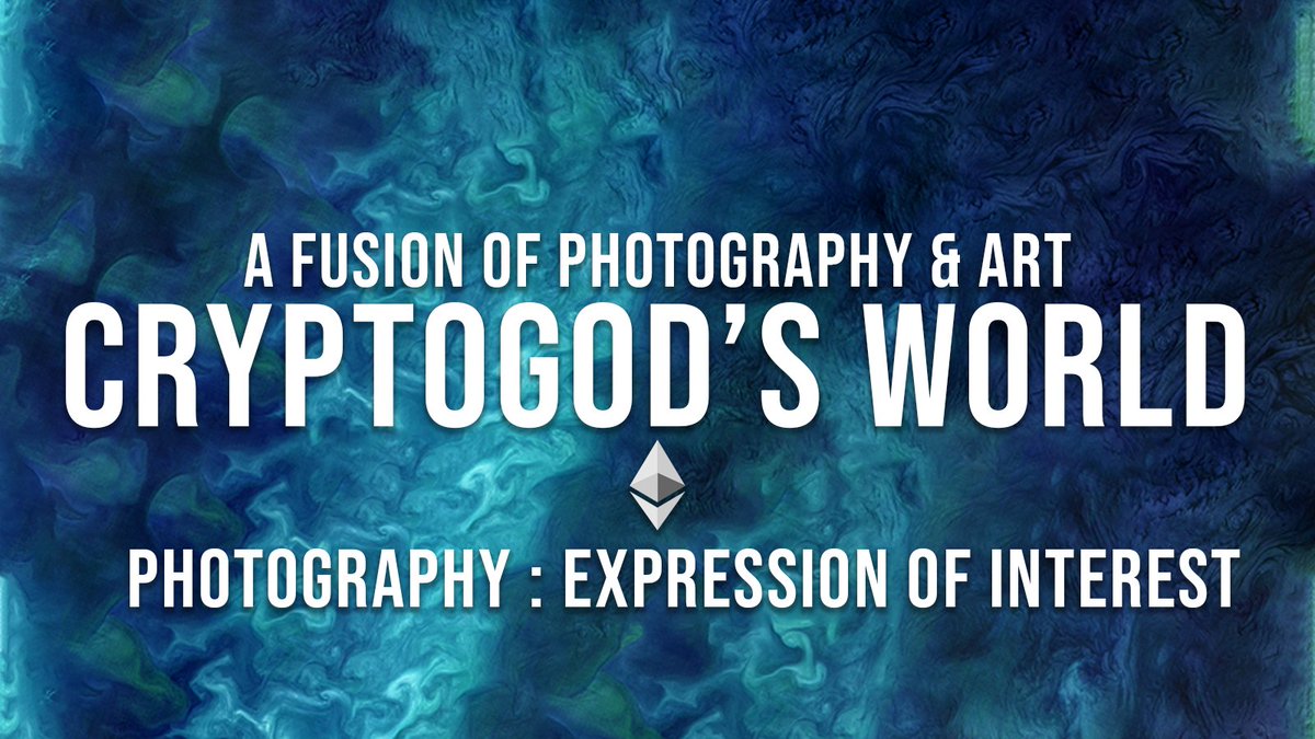 Cryptogod_Naman's tweet photo. CALLING OUT PHOTOGRAPHERS 📸 📸

Be a part of @CryptogodsWorld : Fusion of Photography &amp; Art

A unique collaboration of 📸&amp;🎨 to create magic 🔥

After the SOLDOUT 1st edition, we are inviting PHOTOGRAPHERS to apply for CG WORLD 2.0 on ETH 

1. RT &amp; Tag a PHOTOGRAPHER
2. Apply 👇 https://t.co/3I4FEXm4v7