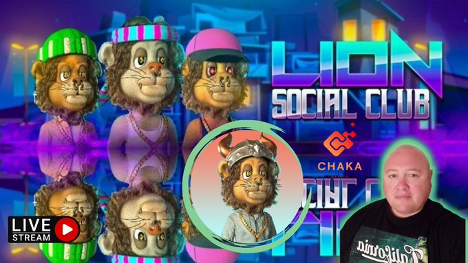 Stylo_Nft's tweet photo. Tomorrow 5PM PST
@LionSocialClub
enters the #ChakaVerse for a live Q&A.
#crypto #crofam #cro #defi #NFT #NFTs #rt4xb
https://t.co/K5NvmxXhBK https://t.co/jQkTm2ehiv