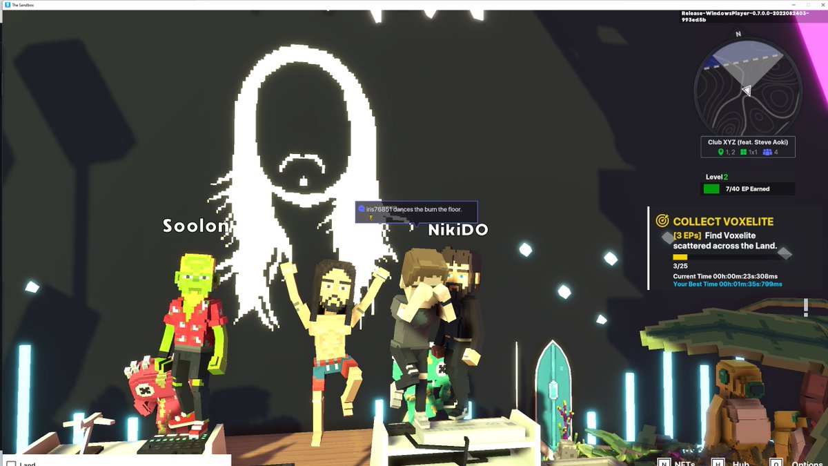 iris76851's tweet photo. @TheSandboxGame @steveaoki I just participated in the #SandboxAlphaS3Giveaway for a chance to win 500 SAND! On stage with Steve Aoki, check out my screenshot below!
👇 https://t.co/ZvMCOvXOzB