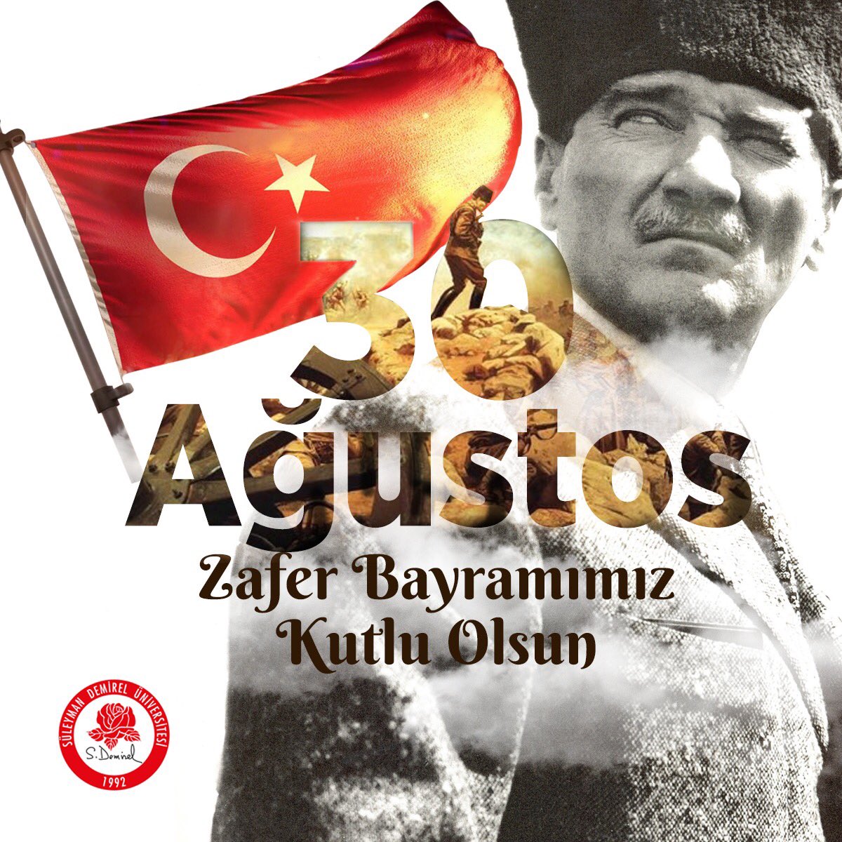 sd_universitesi's tweet image. 30 Ağustos Zafer Bayramımız kutlu olsun 🇹🇷 #30ağustoszaferbayramı