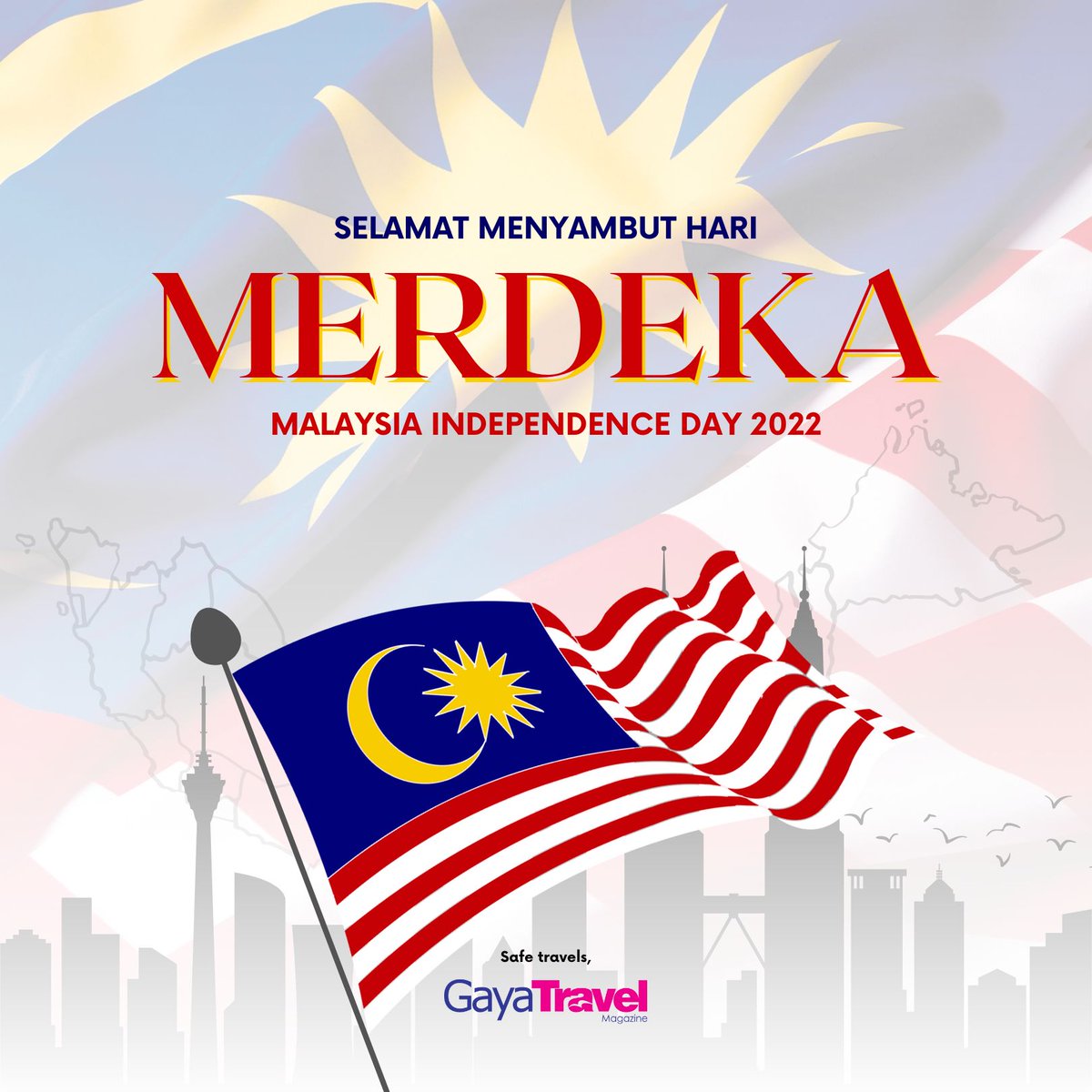 gayatravel's tweet photo. Selamat Menyambut Hari Merdeka ke-65! 🇲🇾
Semoga sambutan tahun ini membawa makna yang besar untuk sama-sama membangun ke arah negara yang makmur, berjaya dan sejahtera.
__
#HariMerdeka #HariMerdeka2022 #GayaTravel https://t.co/HVo5KCreie