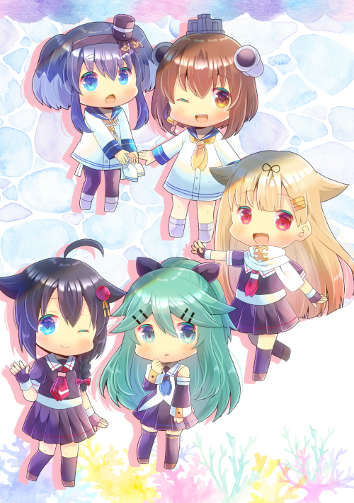 艦これ「#繋がらなくていいから俺の描くデフォルメを見てくれタグ見かけたので便乗…デフォル」|ヒヨヨ@skeb募集中のイラスト