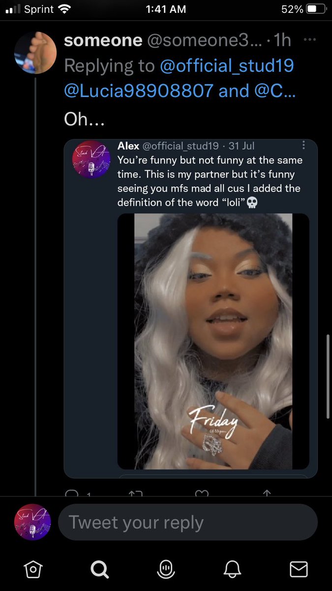 official_stud19's tweet photo. @yomama582z @NeonWingedAngel @someone39712799 Let’s not lie now, this was after you saw her💀you fatshamed her before and after https://t.co/Kmvd2rxvMe