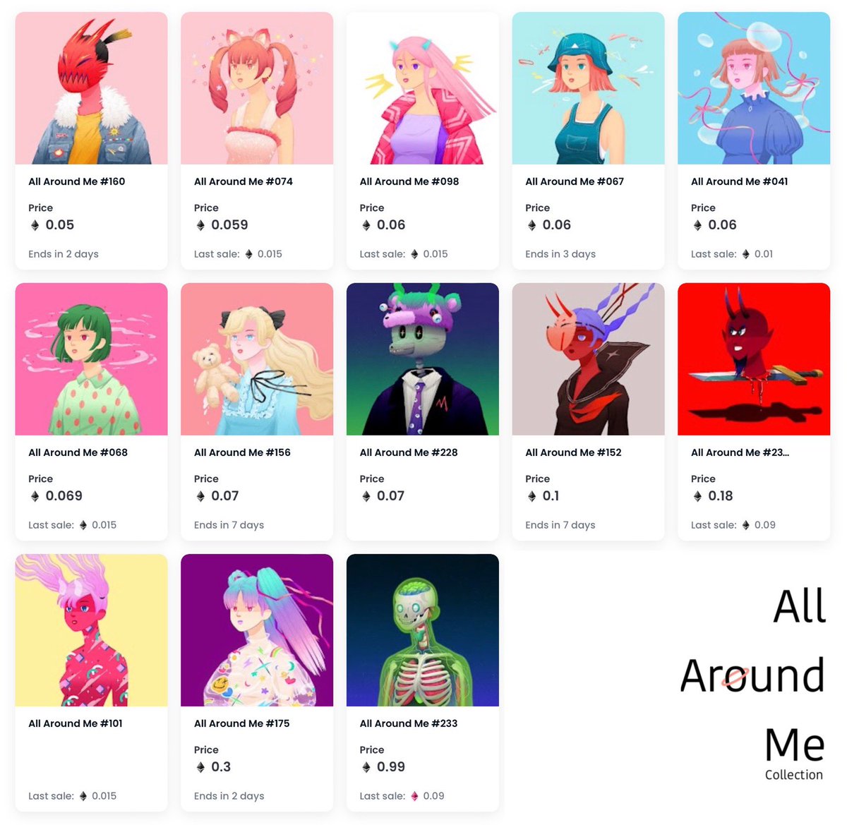 in9finale's tweet photo. 💫• All Around Me • Collection 💫

Floor Price  >> 0.05 - 0.99 eth 🤩

On 👉🏻 https://t.co/18C2wy4Qq6

Let's be the same family.💫
   😚
🫱🏻🫲🏻

#Nft #NFTCommunity #NFTartist #NFTcollectibles #nftcollectors #NFTcollections https://t.co/NXKwJboNye