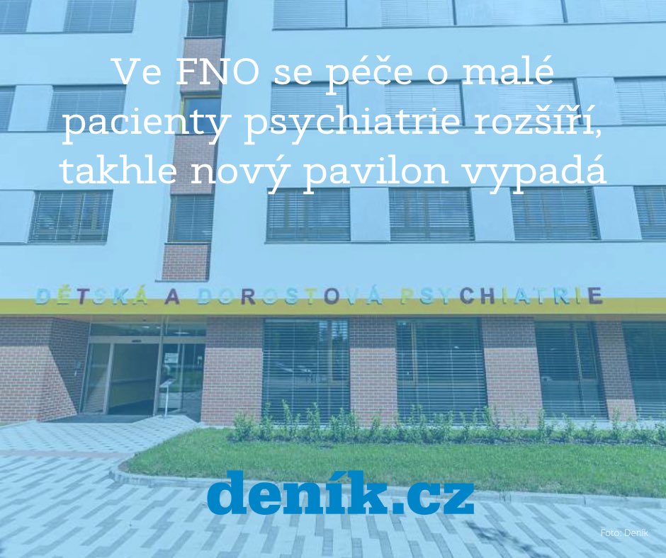 denikms's tweet image. @FN_Ostrava otevřela nový pavilon pro psychiatrickou péči, péče o dospělé i dětské psychiatrické pacienty se tak významně rozšíří. 🏨⤵️moravskoslezsky.denik.cz/zpravy_region/…
#msdenik #nemocnice #psychiatrie