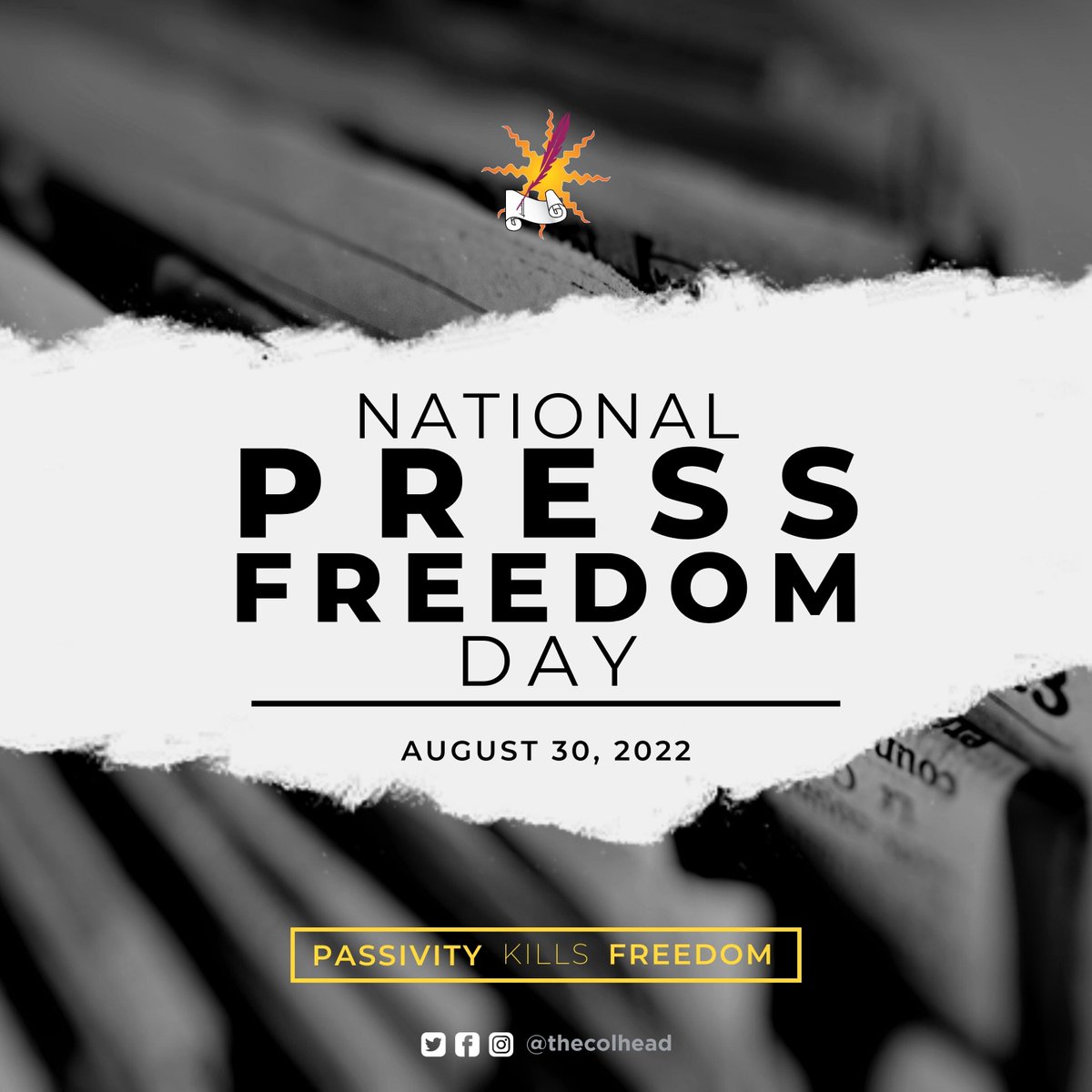thecolhead's tweet photo. Today, we commemorate the National Press Freedom Day, honoring the father of Philippine Journalism, Marcelo H. del Pilar, born on August 30, 1890.

With this, may we practice responsible and active journalism and resist acts that curtail press freedom.

#NationalPressFreedomDay https://t.co/nj2X6EMkgF