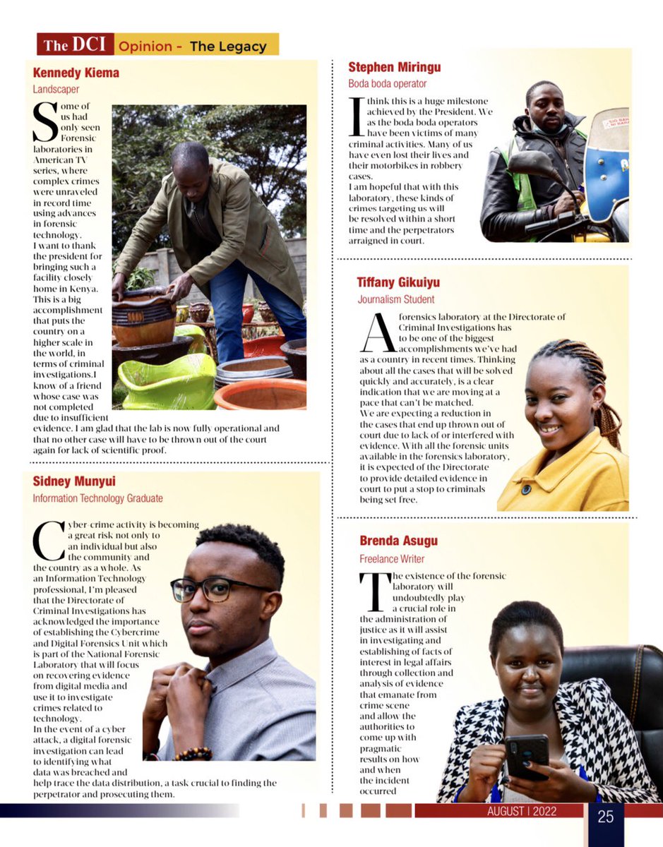 DCI_Kenya's tweet photo. In keeping with its mandate of coordinating, planning and executing the communication of DCI’s policies and programs, the dedicated Comms team led by DCI’s head of Corporate Communications &amp; Public Affairs, Inspector Mike Mugo, has packaged an 88-page https://t.co/pfVv9PDaVn
