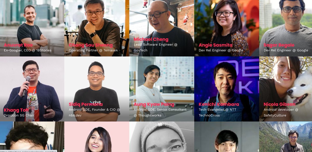 Droidcon Singapore 2022 speakers announced...more speakers will be announced in coming weeks. #dcsgp22 #droidconsingapore