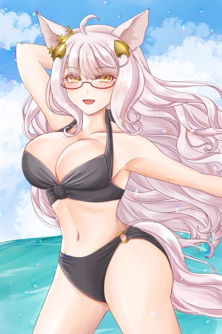 ギリギリ8月間に合ったいつか水着ハヤヒデに会えるのを楽しみにしつつも、SSRが可愛過ぎるのでニコニコです#ウマ娘 #ビワハヤヒデ 
