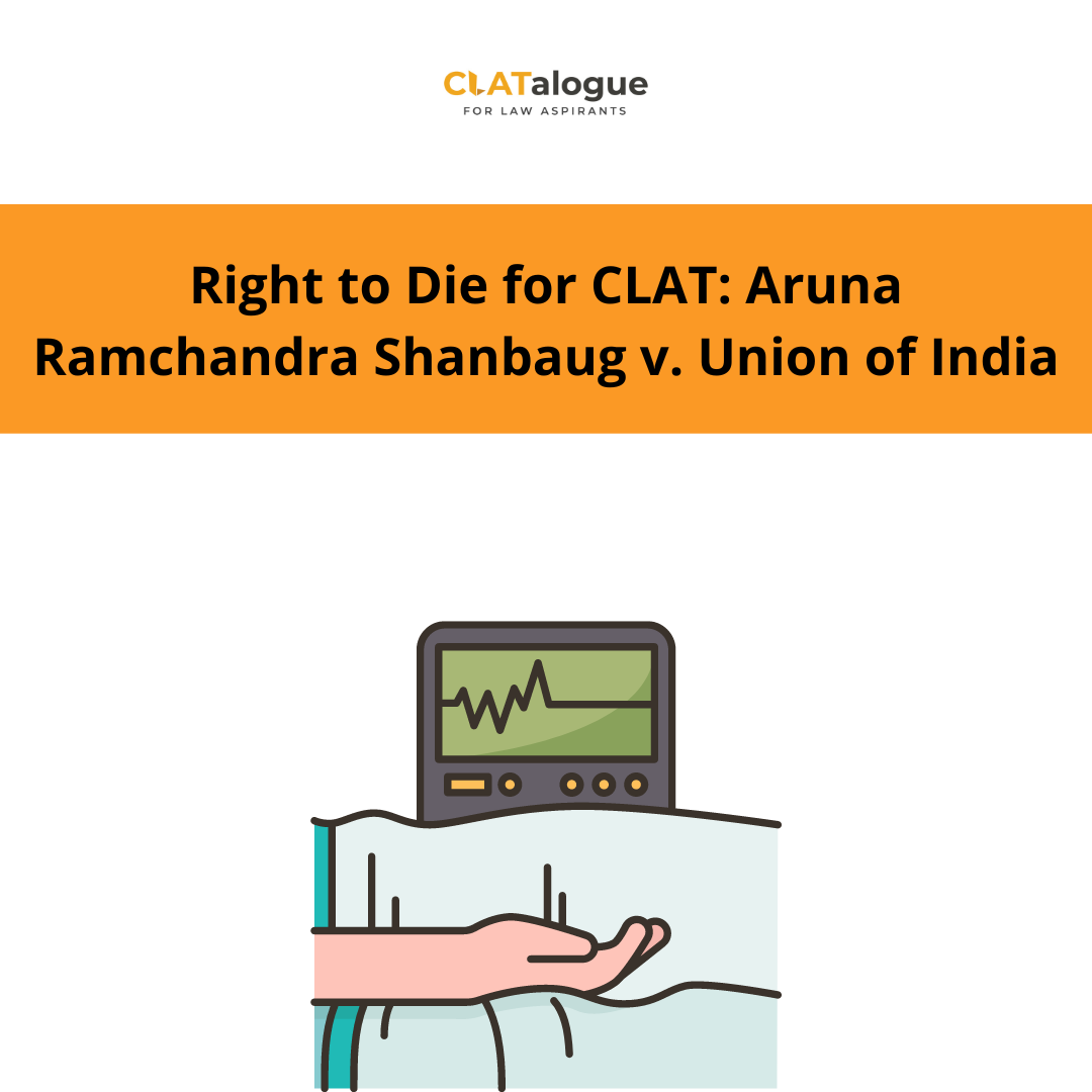 The landmark case on the right to die is Aruna Ramchandra Shanbaug v. Union of India. Click here to read about it: lawc.to/6Mv0d

#clatalogue #clat2023 #clatexam #clat #clatexam #lawschool #lawstudents #studygram #legaleducation #futurelawyer