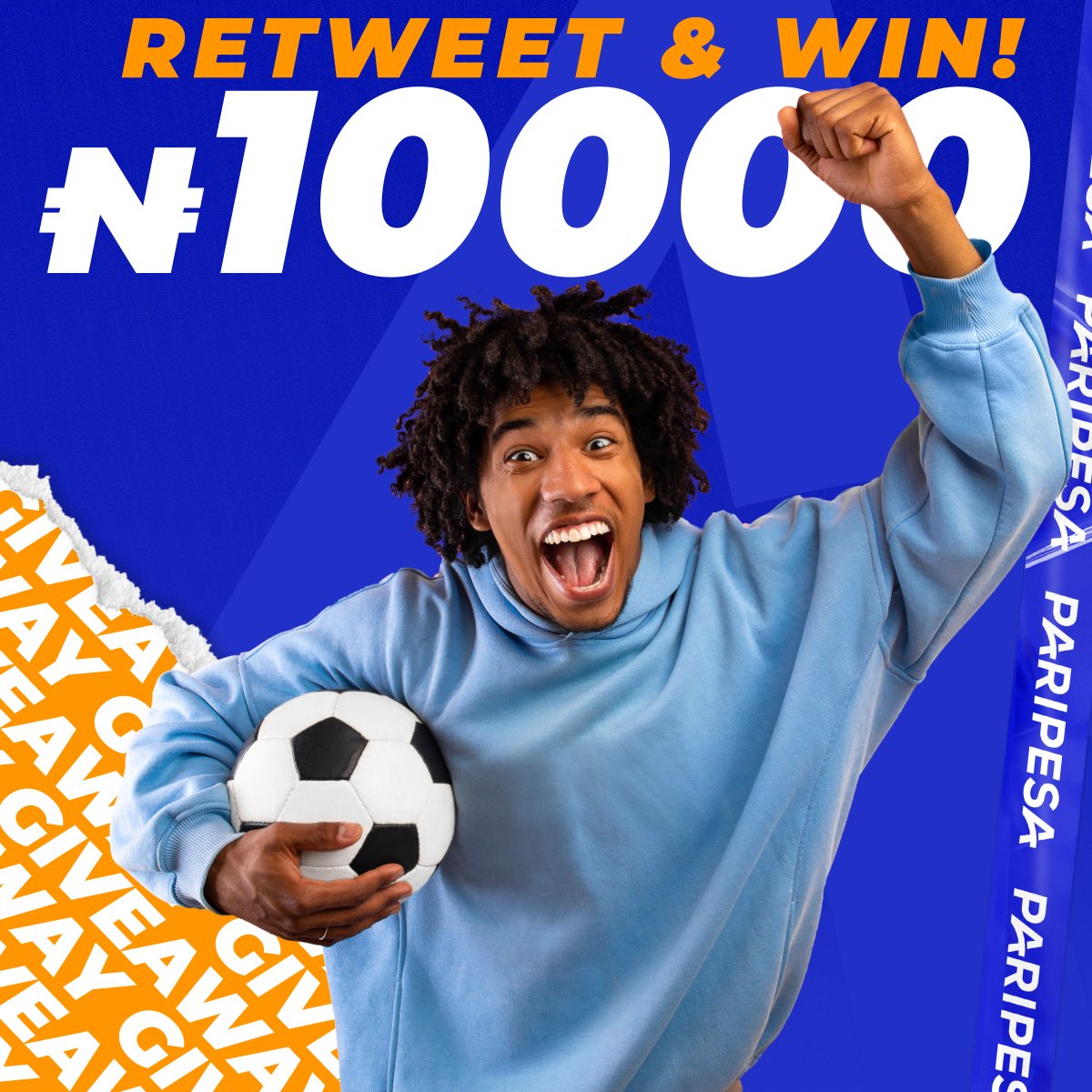 PariPesaNigeria's tweet photo. 🎁 HEY! PARIPESA GIVEAWAY AGAIN!

👇 Follow these steps to win ₦1000:

💚 JOIN Paripesa
➡️ https://t.co/9fUADjwnIv ⬅️
💚 RETWEET this post
💚 LEAVE your PARIPESA ID in replies.

💥 Random generator will choose 10 winners on Thursday! https://t.co/HkWs1ibyDP
