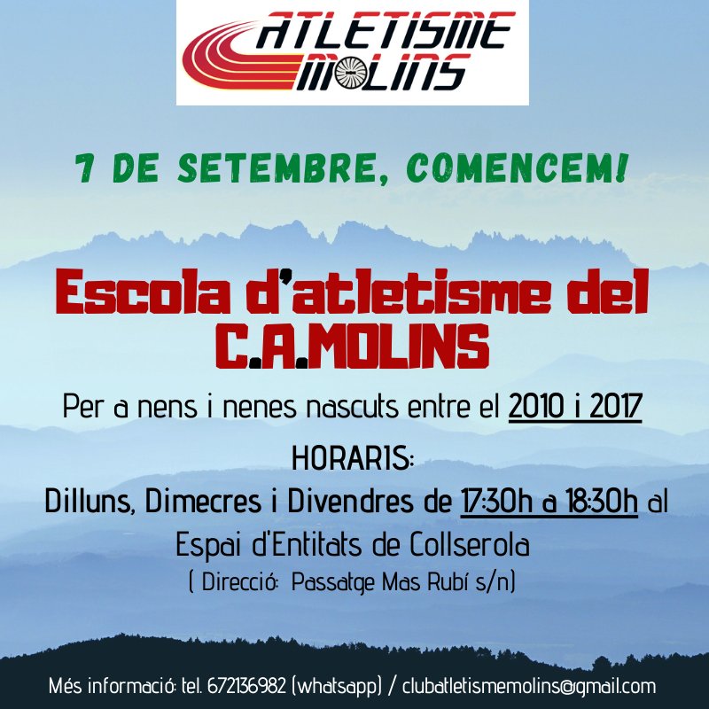 Club Atletisme Molins tweet media