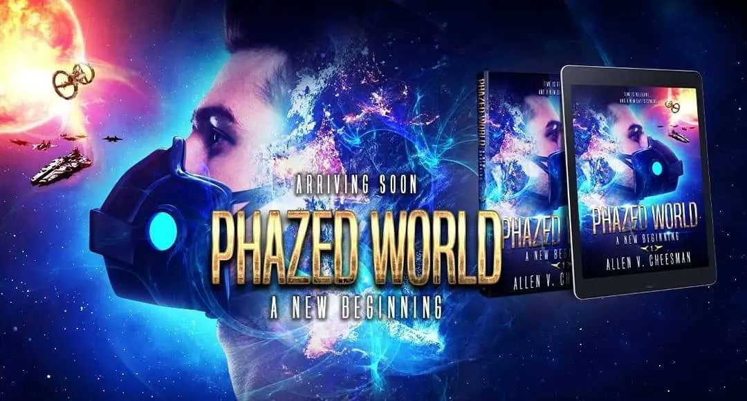 AllenVCheesman's tweet photo. A #CME &amp; #spaceanomaly collide with the #Moon, #Earth, &amp; #Mars,  #terraforms them, while opening a #spacetimerift that pulls a space station from the year 2325. Survivors struggle in a violent new world.

Trailer:  https://t.co/3Y6c7WbFsL

"Phazed World: A New Beginning." © 2017. https://t.co/N9CldLPnzz