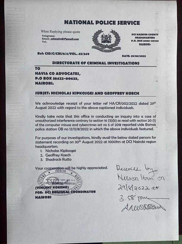 -Dennis Itumbi, CBS tweet media