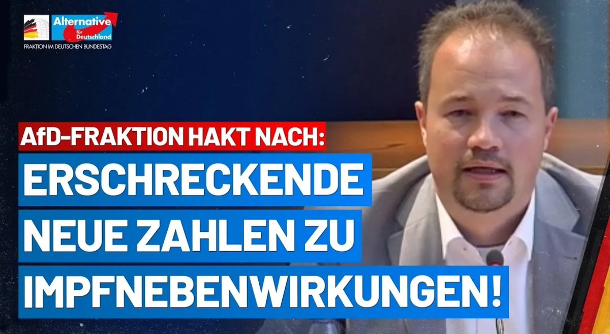 ⚠️ EXTREM WICHTIG ⚠️
           BITTE TEILEN

NEUE ERSCHRECKENDE ZAHLEN ZU IMPFNEBENWIRKUNGEN 

Der Gesundheitsausschuss des Bundestages hat am 29. August eine Expertenanhörung zur Neuregelung des Infektionsschutzgesetzes durchgeführt.

VIDEO:
youtu.be/oDD5FYR-B5c