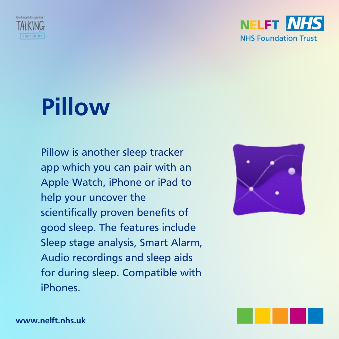 talktherapiesbd's tweet photo. At Talking Therapies Barking & Dagenham we support people with sleep difficulties through use of evidenced-based tools and techniques.
📞 0300 300 1554 (option 3)
📩 https://t.co/Ww63x1dkx1
#apps #mentalhealthapps #sleep #insomnia #sleepcycles #sleephygeine #sleepgroup #CBT https://t.co/l3bQAIuOuP