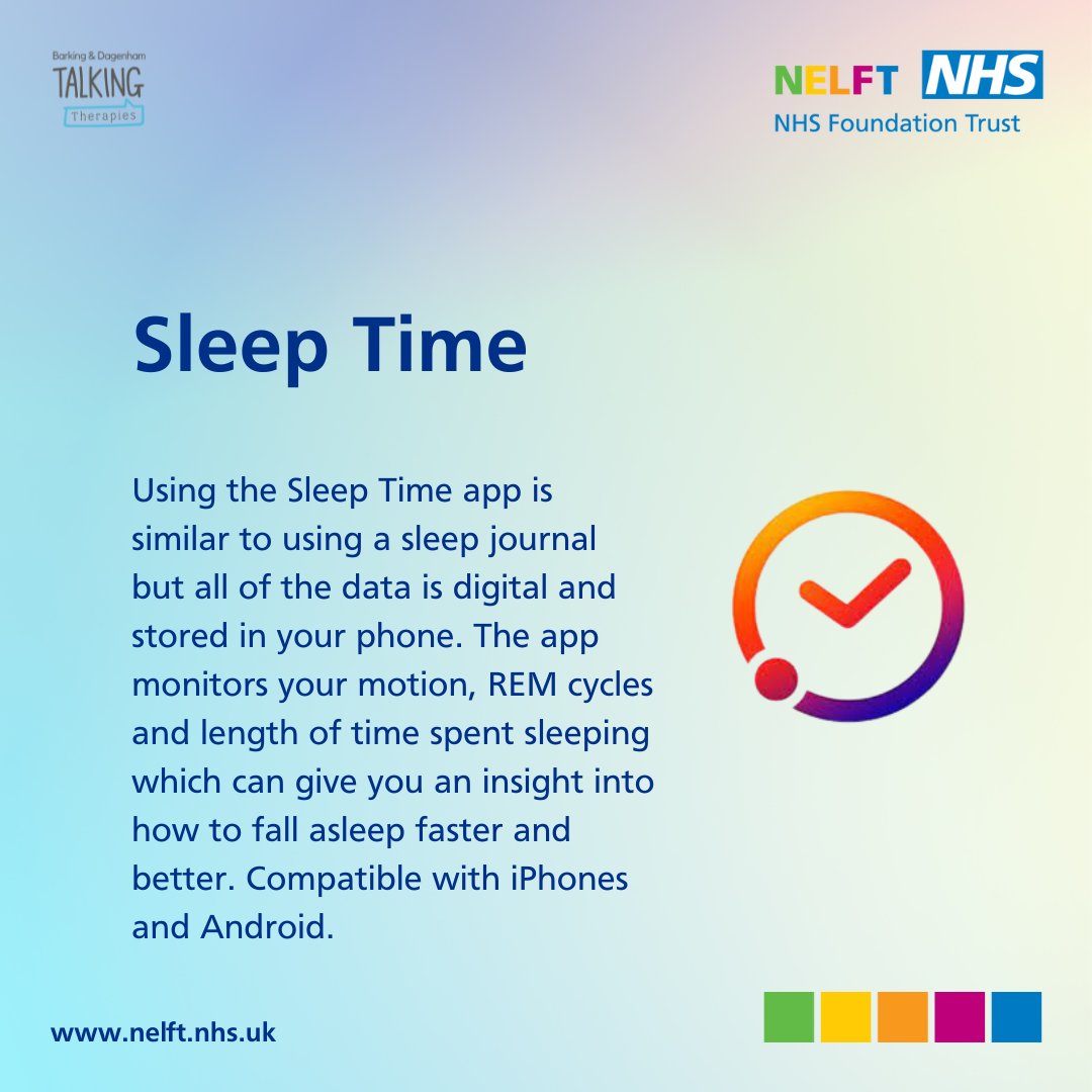 talktherapiesbd's tweet photo. At Talking Therapies Barking & Dagenham we support people with sleep difficulties through use of evidenced-based tools and techniques.
📞 0300 300 1554 (option 3)
📩 https://t.co/Ww63x1dkx1
#apps #mentalhealthapps #sleep #insomnia #sleepcycles #sleephygeine #sleepgroup #CBT https://t.co/l3bQAIuOuP