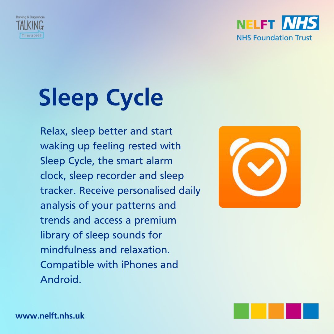 talktherapiesbd's tweet photo. At Talking Therapies Barking & Dagenham we support people with sleep difficulties through use of evidenced-based tools and techniques.
📞 0300 300 1554 (option 3)
📩 https://t.co/Ww63x1dkx1
#apps #mentalhealthapps #sleep #insomnia #sleepcycles #sleephygeine #sleepgroup #CBT https://t.co/l3bQAIuOuP