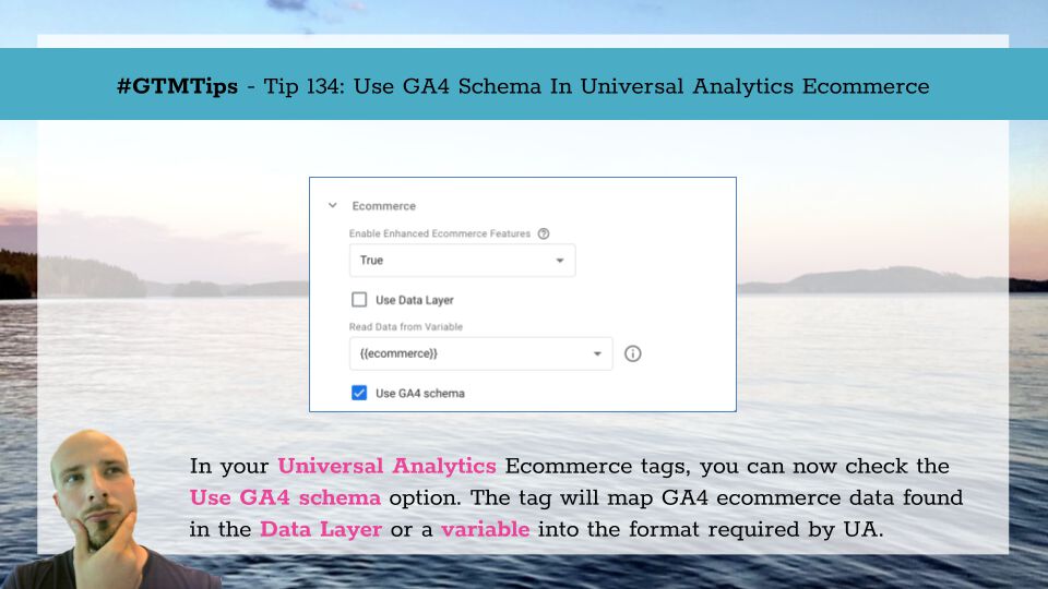 SimoAhava's tweet image. #GTMTips: Use GA4 Schema In Universal Analytics Ecommerce simoahava.com/gtm-tips/use-g… via @SimoAhava