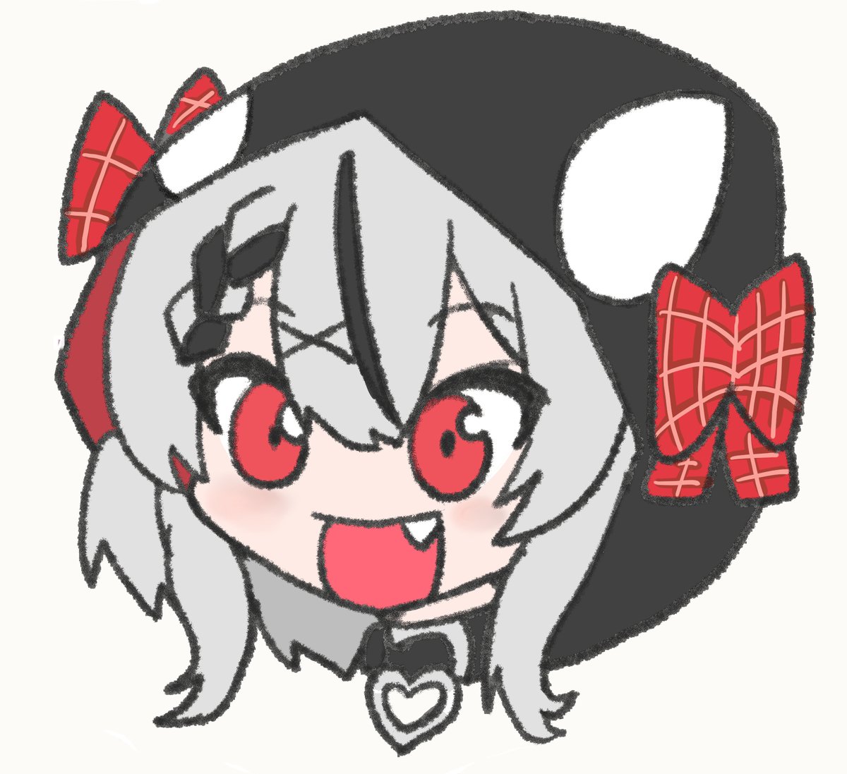 沙花叉クロヱ 「#新しいプロフィール画像 シャッチシャッチシャチーン 」|さささ@ホロのマンガ描く人のイラスト