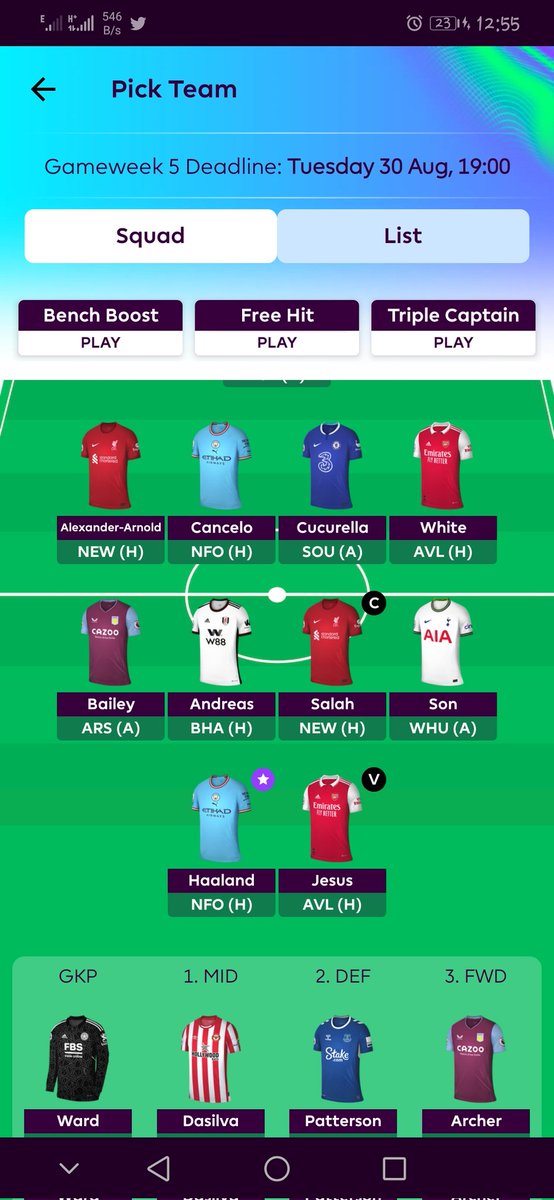 KhKago's tweet photo. @RegretFpl Nice tips man!
But who to pick replacement for son
KDB or Gundo to save more funds for next transfers
ITB 0.4
1 FT https://t.co/CX47xr9Jz9