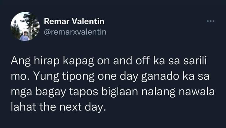 marlinesantos41's tweet photo. Ok lang yan ang importante lumalaban ka parin 💪💪 https://t.co/TeiV81gNsZ