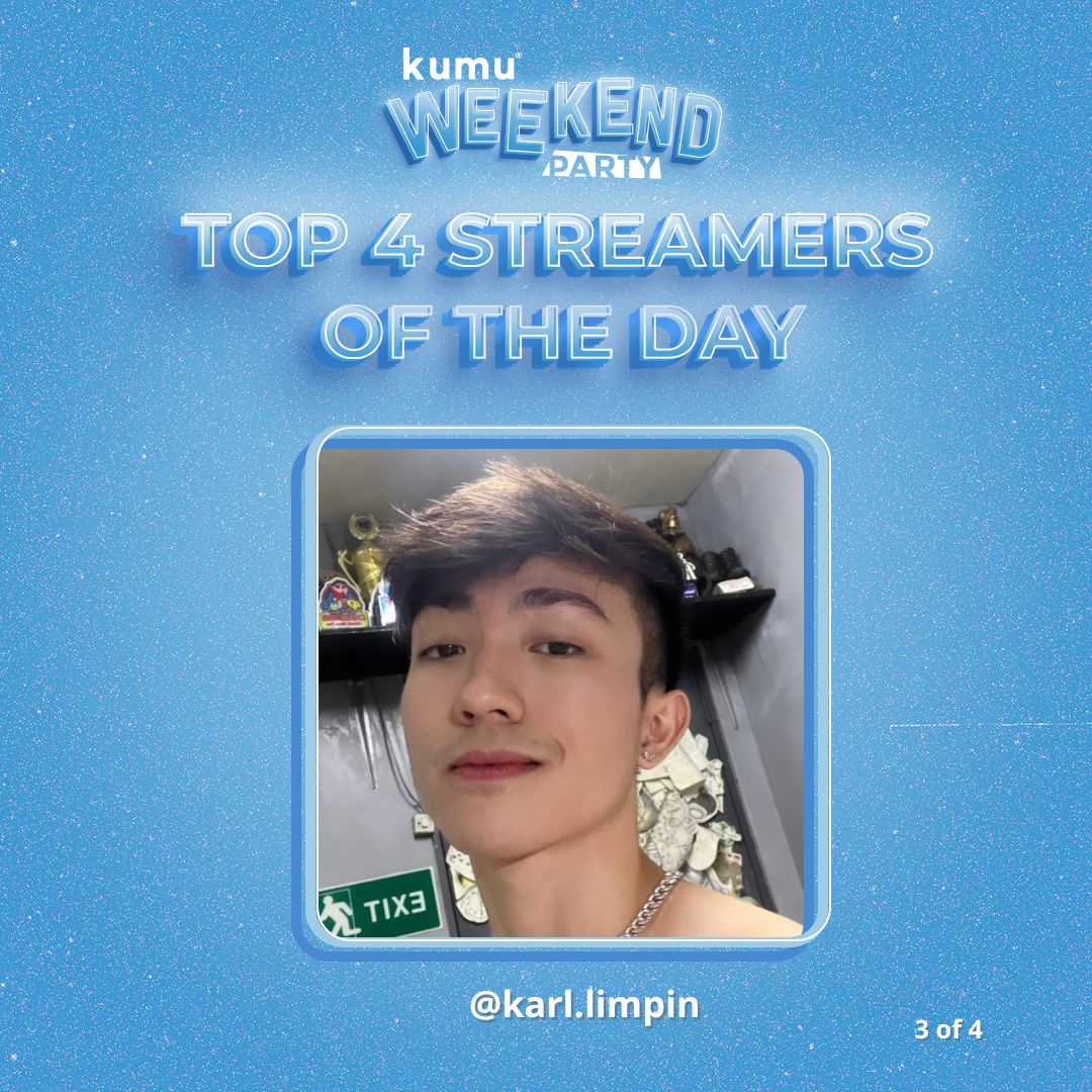 kumuPH's tweet photo. Iba talaga pag Karlito ang pangalan. Cute na maangas pa! 😜 Congrats, one of the top streamers ng #kumuweekendparty natin yan!

May surprise kami soon. Abangan!
🔗https://t.co/s5ipNaAFpH

@KarlLimpin #KumuIs4U #KarLia https://t.co/9tCJCojF4U