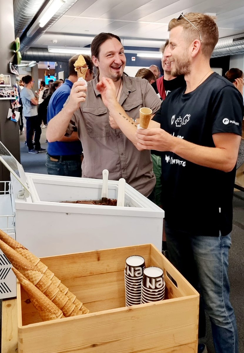 puzzleitc's tweet image. Bei uns hiess es nach dem informativen Sommerinfoanlass «Ice, Ice, Baby» mit leckeren Glacen von s-Enzen 😋.

#puzzleness