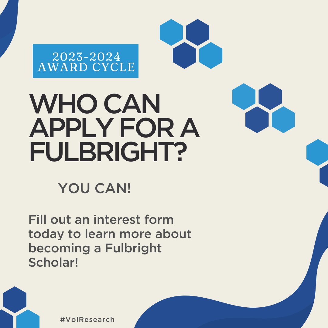 UTK_URF's tweet photo. 2,000+ students are selected annually for Fulbrights.
.
UT is consistently recognized as a national Fulbright Student Program “Top Producer.”
.
Apply today! https://t.co/VNLttU1Dmj