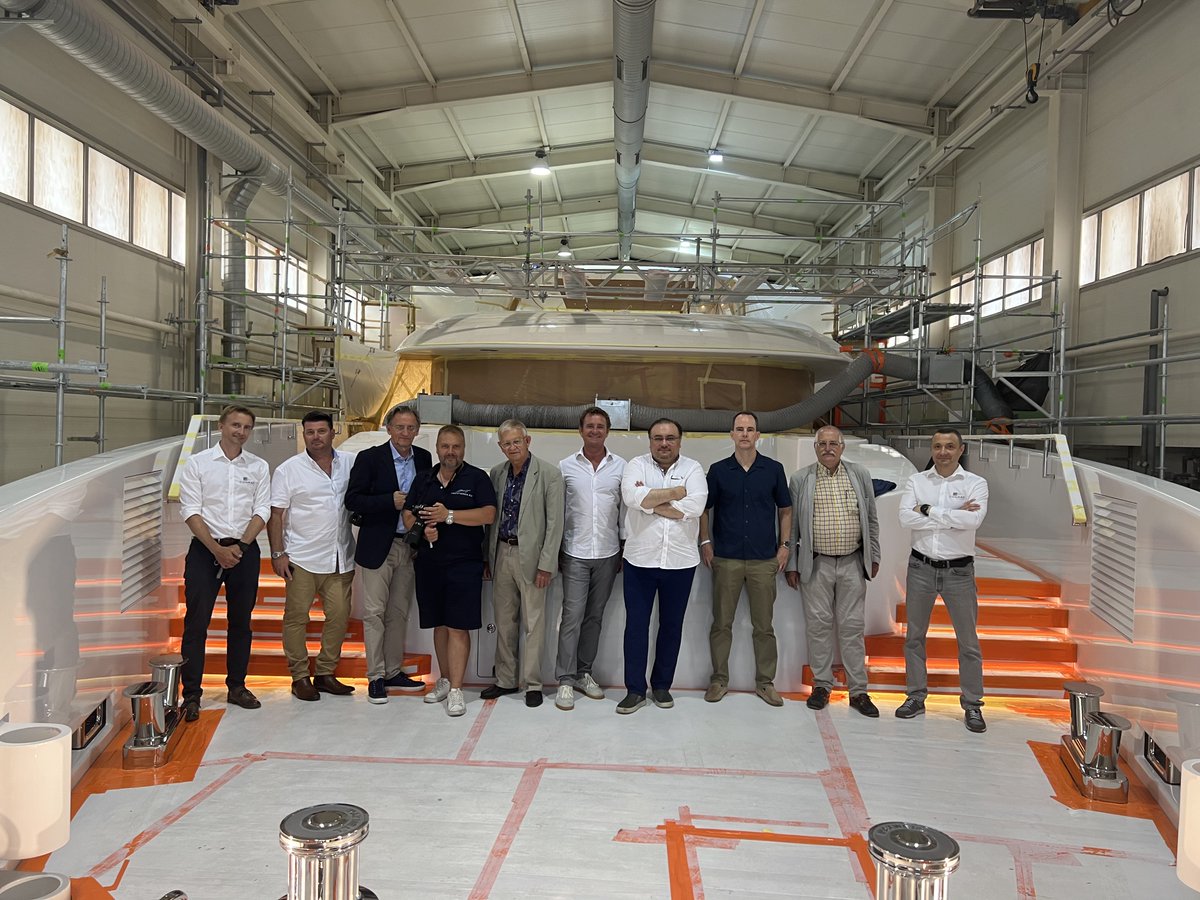 What a great meeting! It has been a pleasure to host a group of international journalists who visited the shipyard and were the first to see the C144s01 under construction and close to completion.