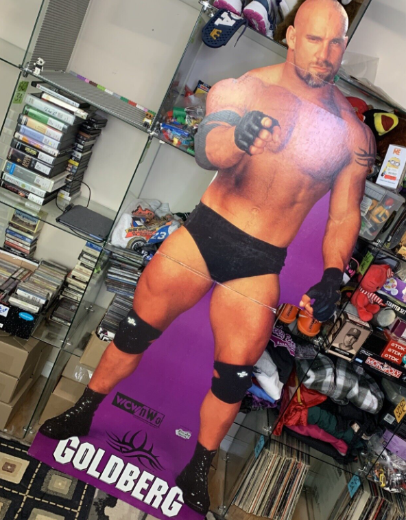 WCWTFPodcast's tweet photo. #WCWWorstMerch @Goldberg @WWE
Now you can have your very own Goldberg in your bedroom!
Watching you.
Judging you.
Dirty, dirty sinner. https://t.co/EtJv3hDUWN