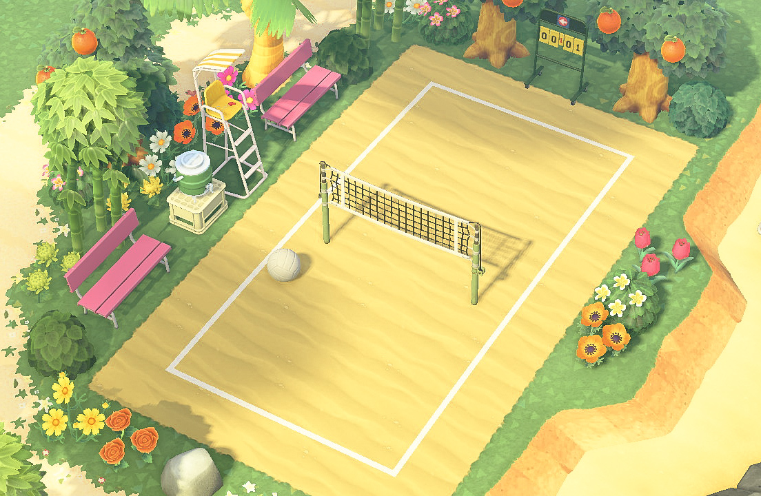 MagicCatGaming's tweet photo. The beach volleyball court is now open!🏐

Preset is Meadow by @mads43acnh 
Volleyball Court: MA-5753-3596-2499
Sand Path: MA-7286-2565-3459

#ACNH #ACNHDesign #ACNHDesigns  #acnhtropical #acnhtropicore #acnhinspo #acnhidea #acnhcodes https://t.co/wKwt5I58Gi