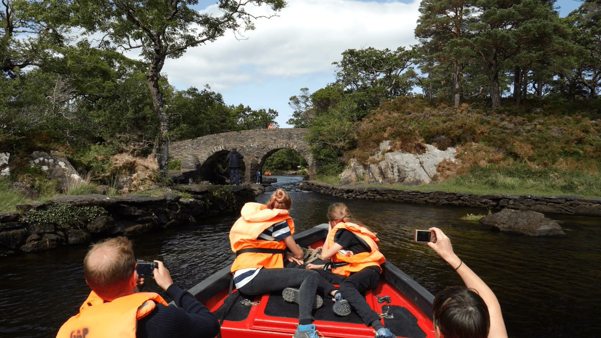 gapofdunloetour's tweet photo. Preparing to shoot the rapid's at the Old Weir Bridge! https://t.co/ZTOFmcc0kl