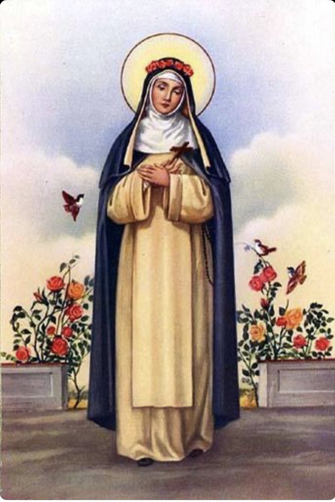 esteparioreyes's tweet photo. 🙏Que Santa Rosa de Lima nos bendiga y nos cuide; que ruegue e interceda por nosotros que recurrimos a ella por la paz y la concordia en el mundo🙏🌎🌹

💐Feliz día a todos lo que llevan su nombre! Que tengan salud, paz y bien, hoy y siempre. 🌿 https://t.co/vcCQ1HWQWY