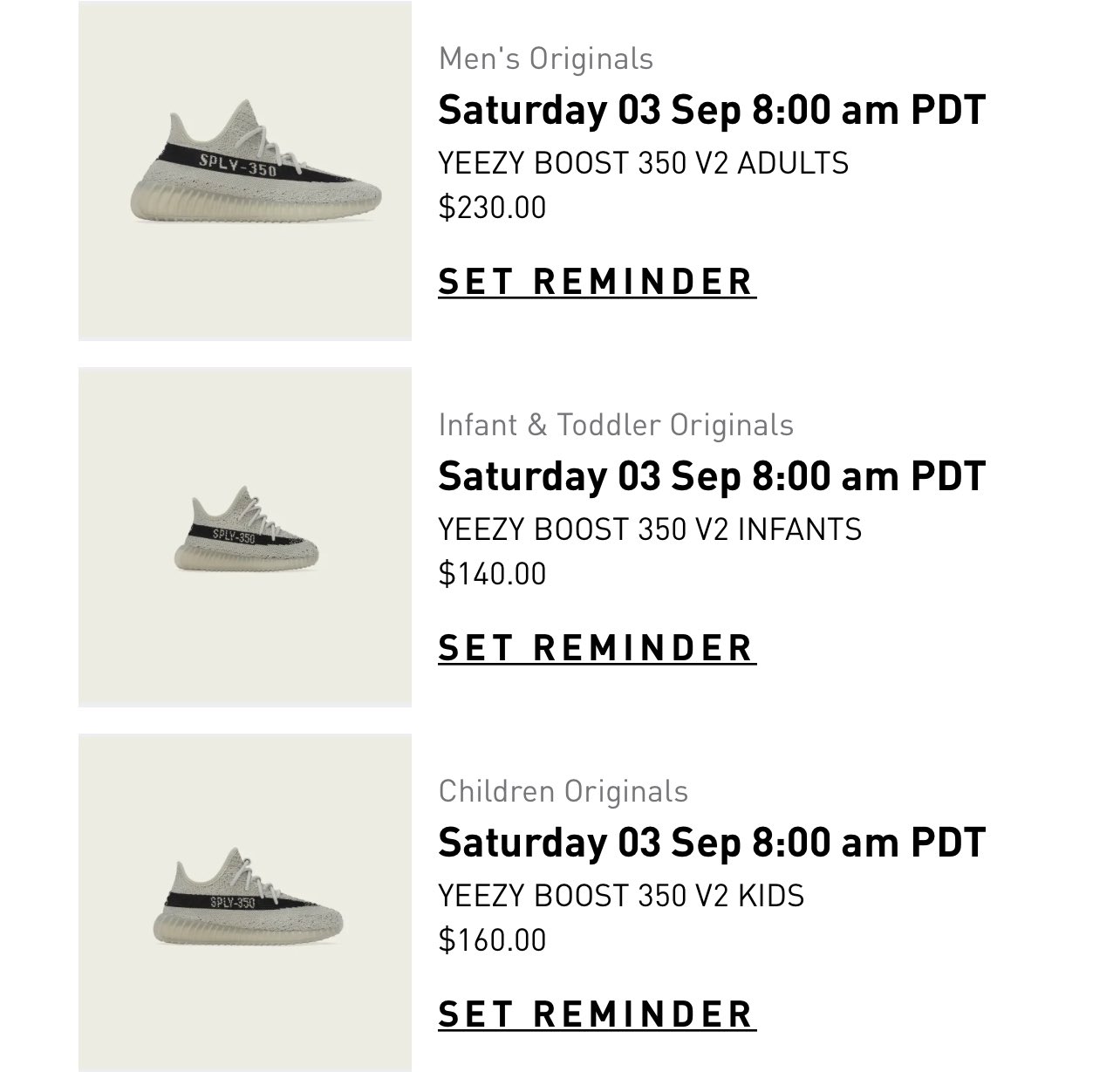 SNKR_TWITR on Twitter "Yeezy Boost 350 V2 loaded for 9/3 via adidas