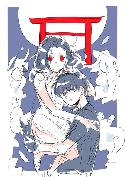 ラフと完成原稿やっぱりラフの方が動きが良い気がする#絶叫学級 