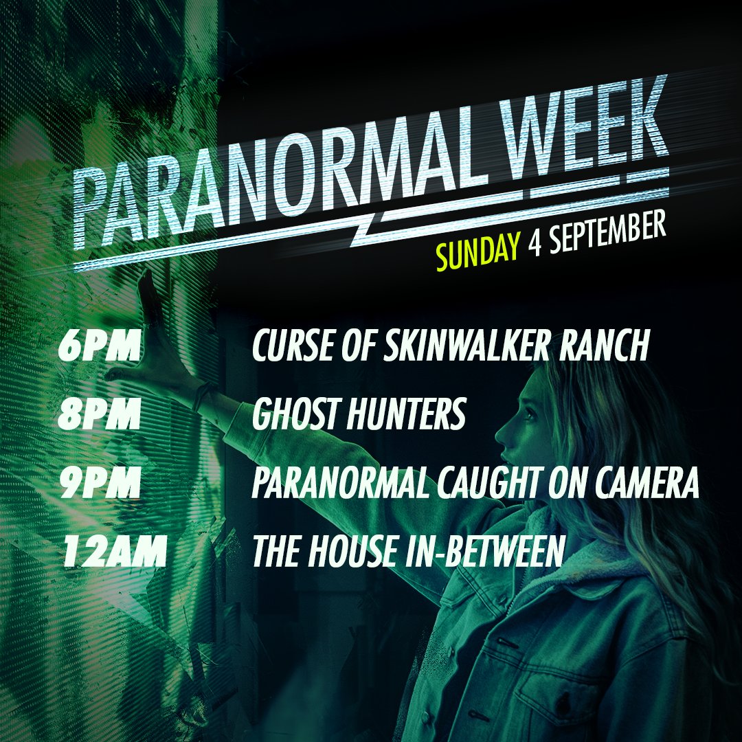 BLAZETVUK's tweet photo. Looking for something to do this Sunday night? May we suggest the paranormal? #ParanormalWeek👻 https://t.co/EVDUdrErdo