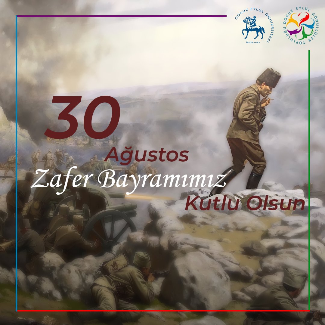 Tam 100 yıl önce bugün bizlere bağımsızlığımızı armağan eden Ulu Önderimiz Mustafa Kemal Atatürk ve kahraman silah arkadaşlarını saygı, sevgi ve minnetle anıyoruz. 30 Ağustos Zafer Bayramı'mız kutlu olsun! 
#ZaferBayramı