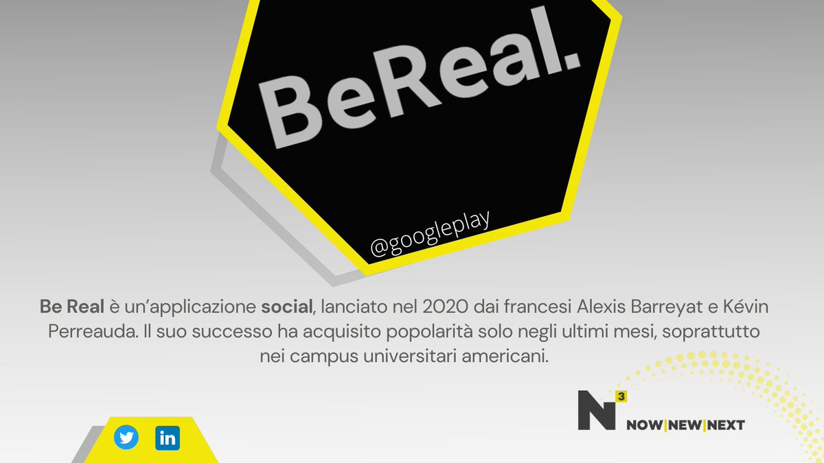 “Non un altro social network”: così si presenta #BeReal, l’app social che promette di mostrare e farti conoscere la versione più autentica di te e quella dei tuoi amici.

bit.ly/3Ktoduy

Money.it 

#network #digital #socialmedia #BeReal