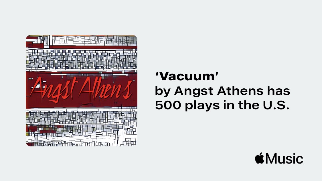 Angst Athens (@angstathens) on Twitter photo Just passed a new Milestone on <a href="/AppleMusic/">Apple Music</a>. Thanks for listening!
music.lnk.to/tAxPg2 #synthwave #applemusic #retrowave #darksynth Just passed a new Milestone on <a href="/AppleMusic/">Apple Music</a>. Thanks for listening!
music.lnk.to/tAxPg2 #synthwave #applemusic #retrowave #darksynth