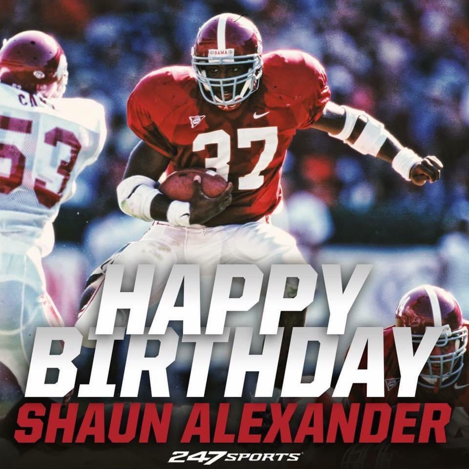 Happy 45th birthday too Shaun Alexander today 