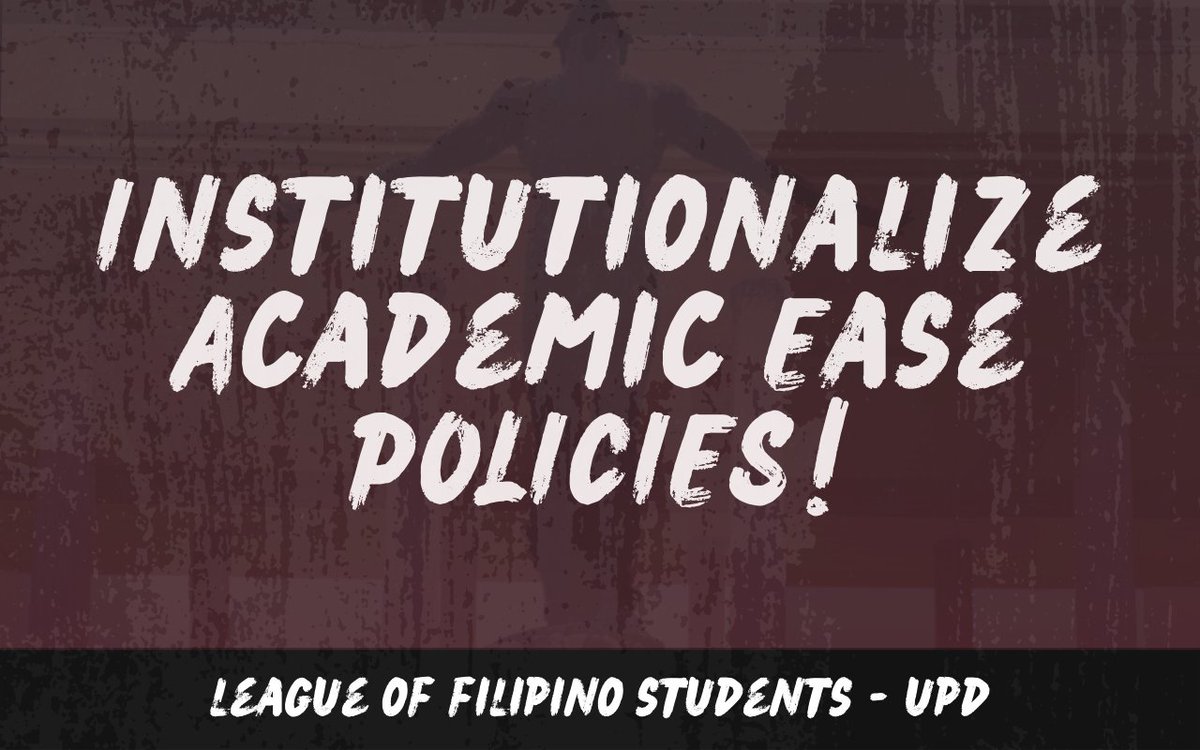 lfsupdiliman's tweet photo. We, the LFS- UPD, demand that the @upsystem to heed our calls for acad ease, support services, and full capacity for F2F classes. As we transition to F2F setup, no student should be left behind!

Join the signature campaign: https://t.co/vdwxd1v7Ob
#DoBetterUP https://t.co/XKQ5cNscfW