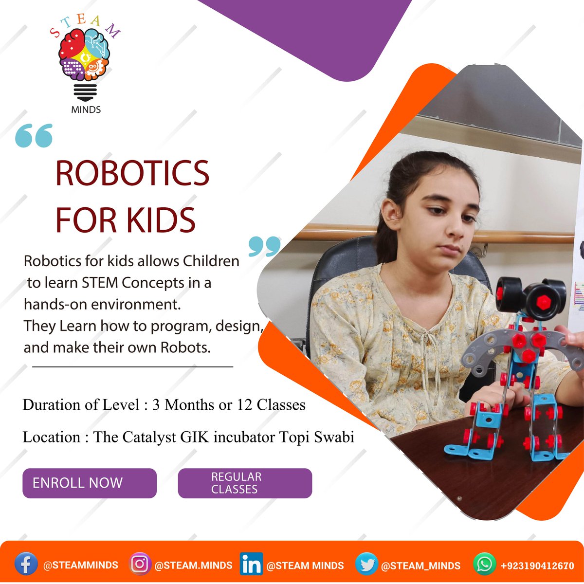 RoboticsWorldPk's tweet image. Robotics for #kids allow children to learn #STEM concepts in a hands-on environment. They learn how to program, #design and make their own robots.

For Registration click on below link:
lnkd.in/drk4VxMW

#Robotics #Robots #StemEducation #stemforgirls #girlsinstem #kidsfun
