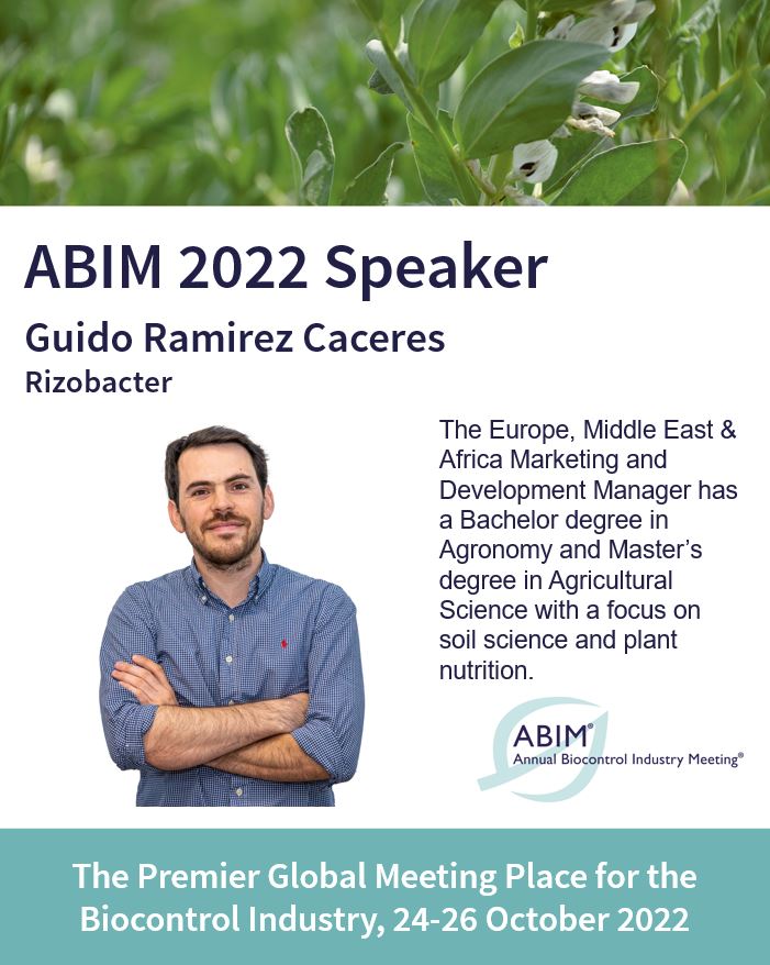 ABIM_Biocontrol's tweet photo. Disrupting the seed treatment market with a biological - the Rizoderma experience: @GuidoMRamirez, EMEA Marketing &amp; Development Manager at @RizobacterARG, will talk about this at #ABIM2022.

Full Programme: https://t.co/b2fVTD9slL 

#biocontrol #sustainableagriculture https://t.co/xr8B5rkxtr