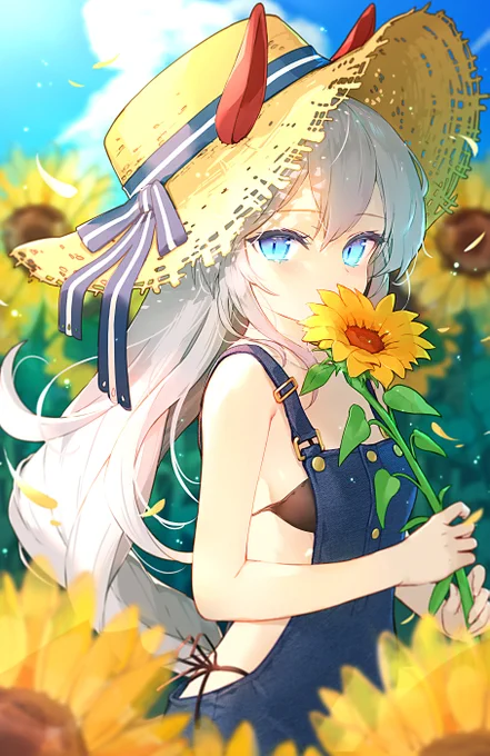 夏っぽい絵いっぱい描けて楽しかった～ #今月描いた絵を晒そう  #ウマ娘 