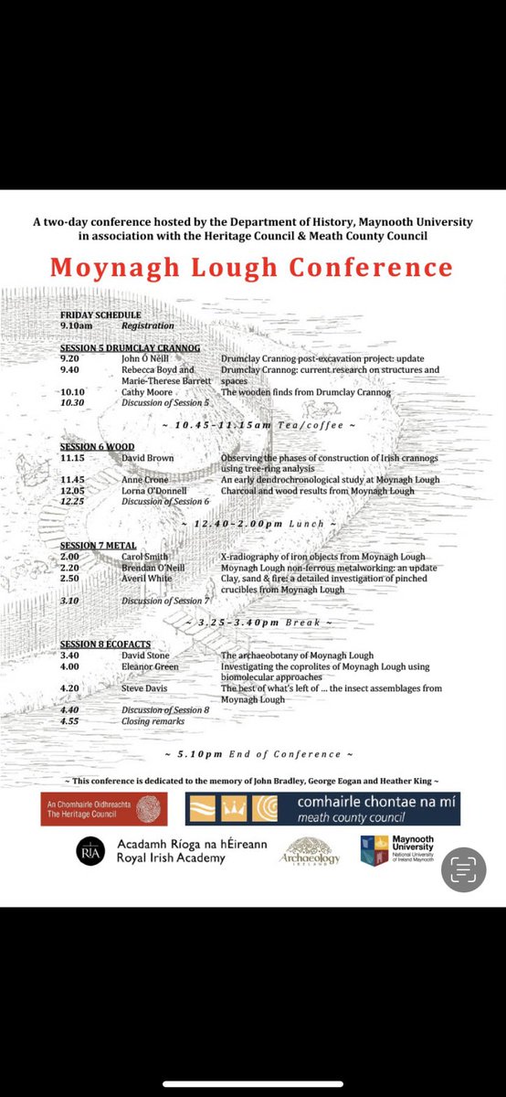 There is just one more day to buy your tickets for #MoynaghLough2022 on Eventbrite - eventbrite.co.uk/e/moynagh-loug… 
This is sure to be a fantastic conference, highlighting decades of research on Moynagh and elsewhere!