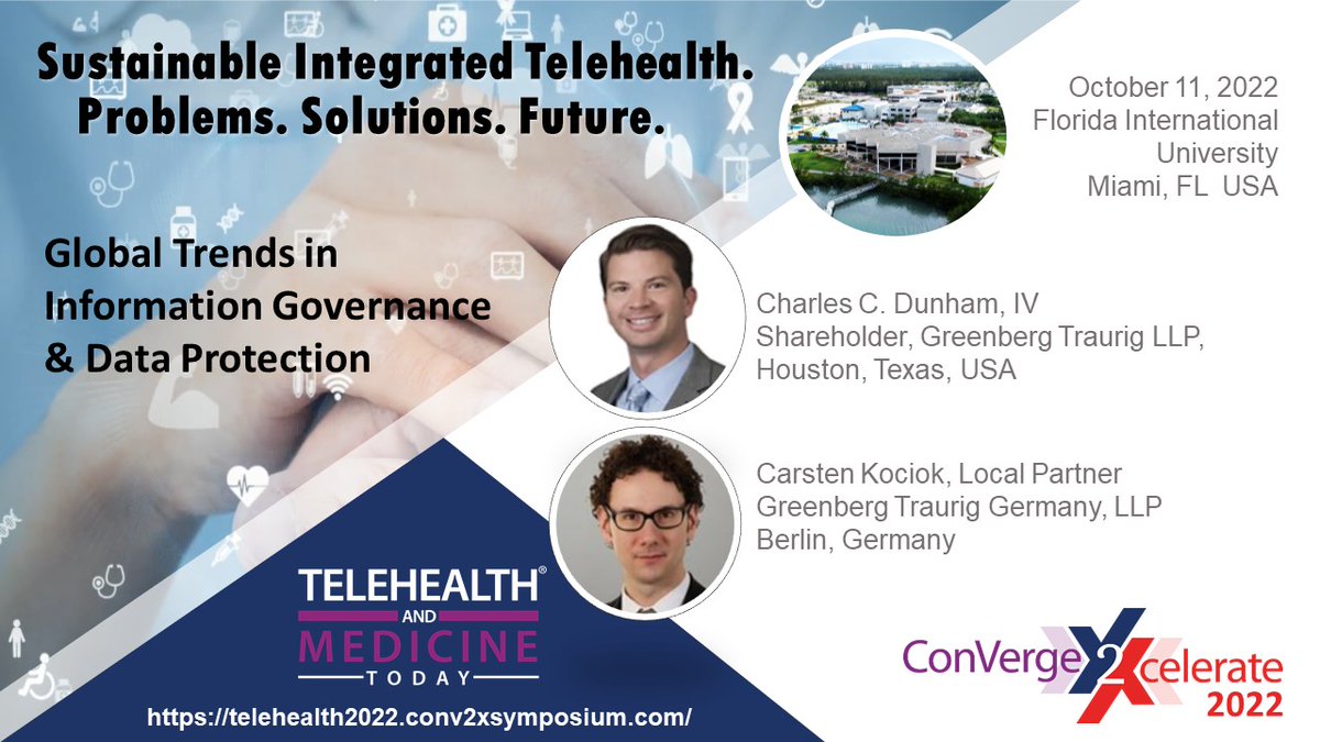 THMToday's tweet photo. **Not To Be Missed** 
GDPR and HIPAA - security and privacy for healthcare service platforms and providers today.
Visit https://t.co/qQgJDytjlS

#telehealthevnt #FIU #miamitech #regulation #health #consumers #COVID19 #doctors #healthIT #healthtech https://t.co/IfZWVCYVQ6