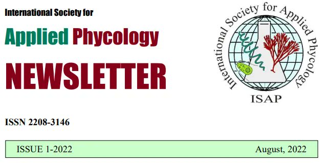 ISAP_Phycology's tweet photo. #ISAP would like to present the first newsletter of 2022!

This issue showcases three short articles that discuss both #microalgae and #macroalgae
https://t.co/iI2TLx59NC 
All ISAP newsletters can be found on the website https://t.co/RdnEkeDExD https://t.co/YW8EdSw5Yi