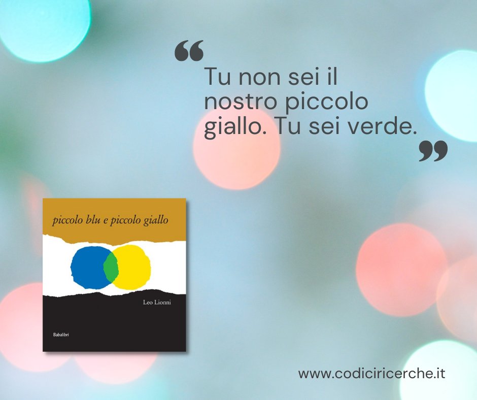 “Ogni persona è una singola macchia di colore, una piccola macchia nella sua infanzia”. <a href="/VivonaV/">Valentina Vivona</a> consiglia di leggere Piccolo blu e piccolo giallo di Leo Lionni, <a href="/Babalibri/">Babalibri</a> (1975)