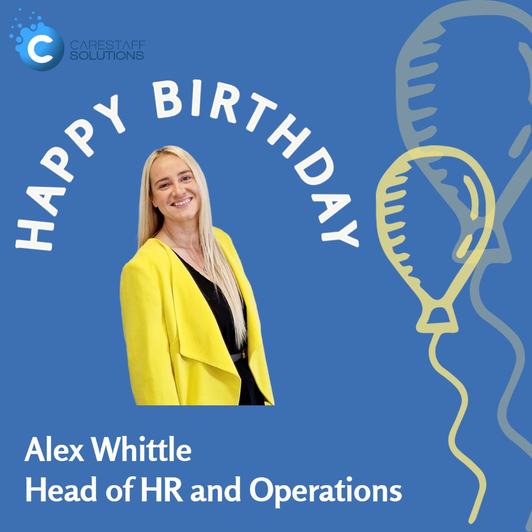carestaff's tweet photo. π Happy Birthday, Alex! πA very special Happy Birthday to Alex Whittle, our Head of HR and Operations based in the Preston branch. Have a fantastic birthday day off, Alex. From everyone at Carestaff Solutions. #carestaffsolutions #joinus #socialcare #healthcare #supportworker https://t.co/8PEdWVYJ8l